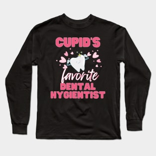 Cupid's Favorite Dental Hygienist Long Sleeve T-Shirt